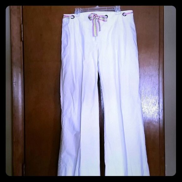💕3 for 20💕 J. Crew cream wide leg capris - Picture 1 of 6